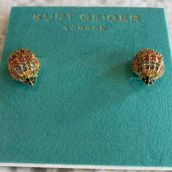 NWT Kurt Geiger Womens Multicolor Rhinestone Studded Eagle Earrings🌈🦅 - Picture 1 of 10
